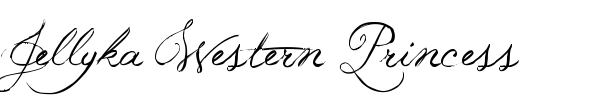 Jellyka Western Princess font preview